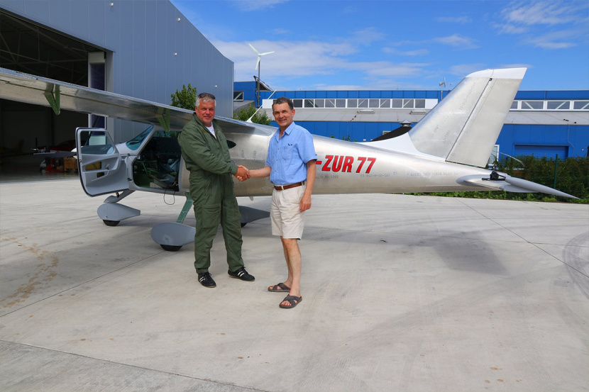 First flight of the all-metal high-wing BRISTELL B8
