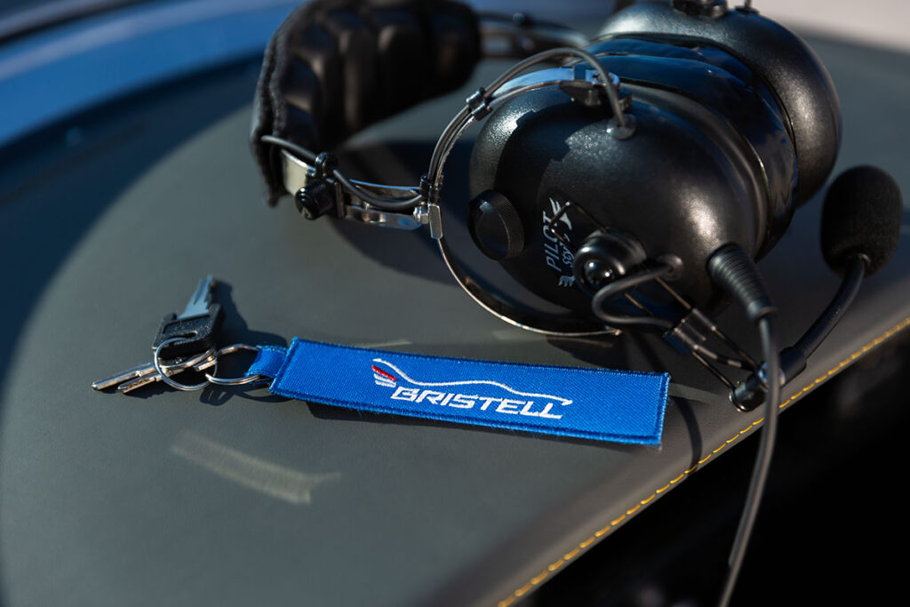 BRISTELL Shop / Key Ring light blue