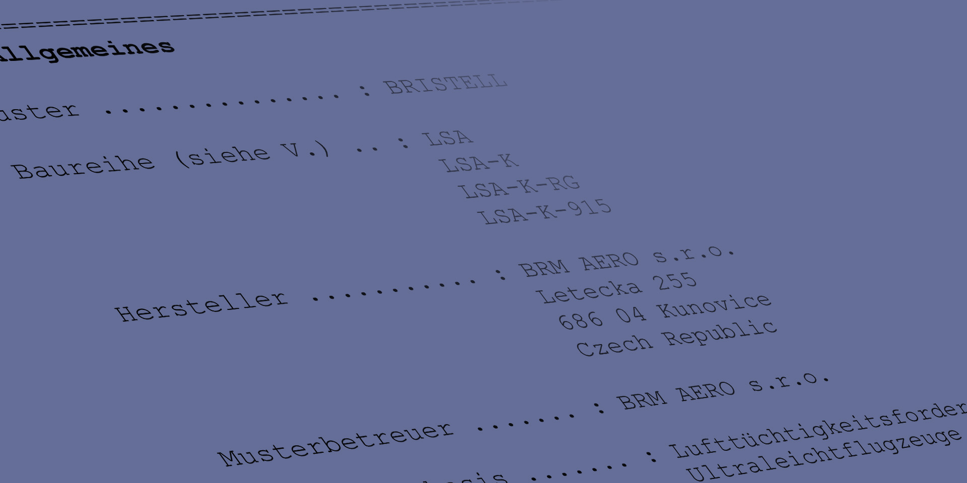BRISTELL LSA German Type Certificate just issued