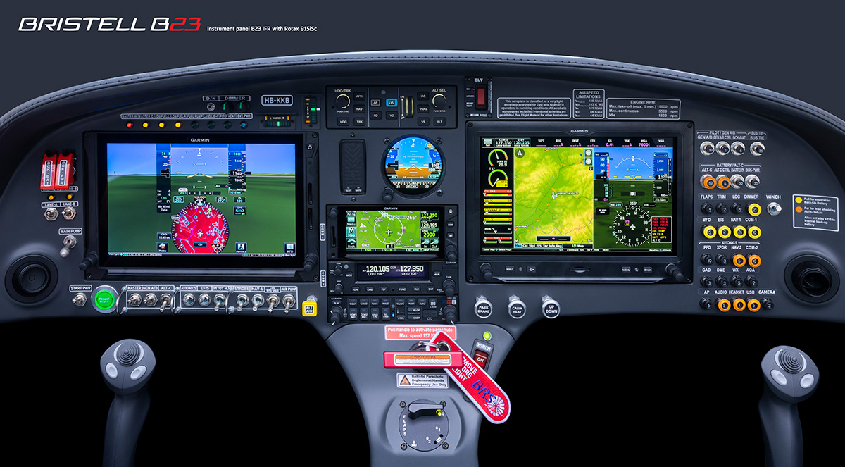 Instrument panel B23 IFR with Rotax 915iSc
