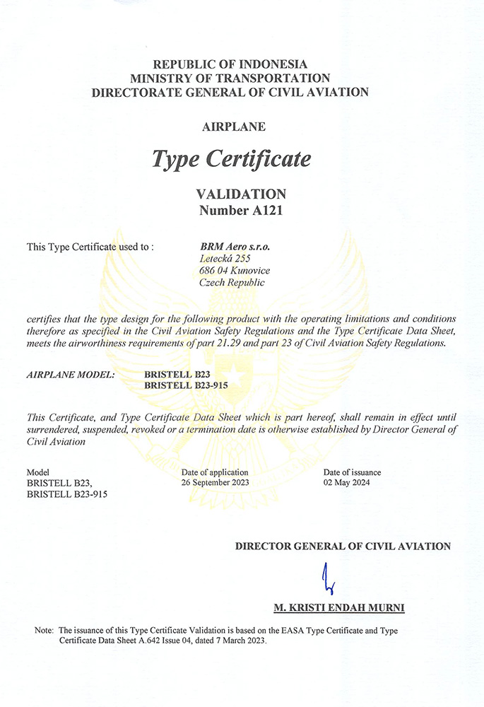 BRISTELL Certificate B23 Bangladesh