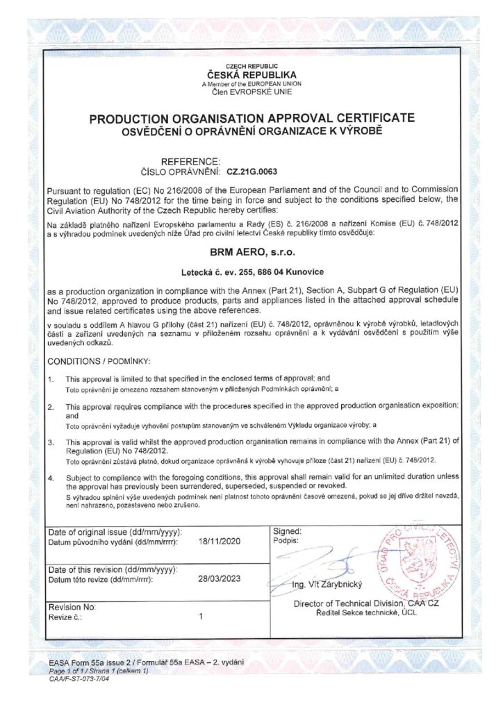 POA number Part CZ.21G.0063